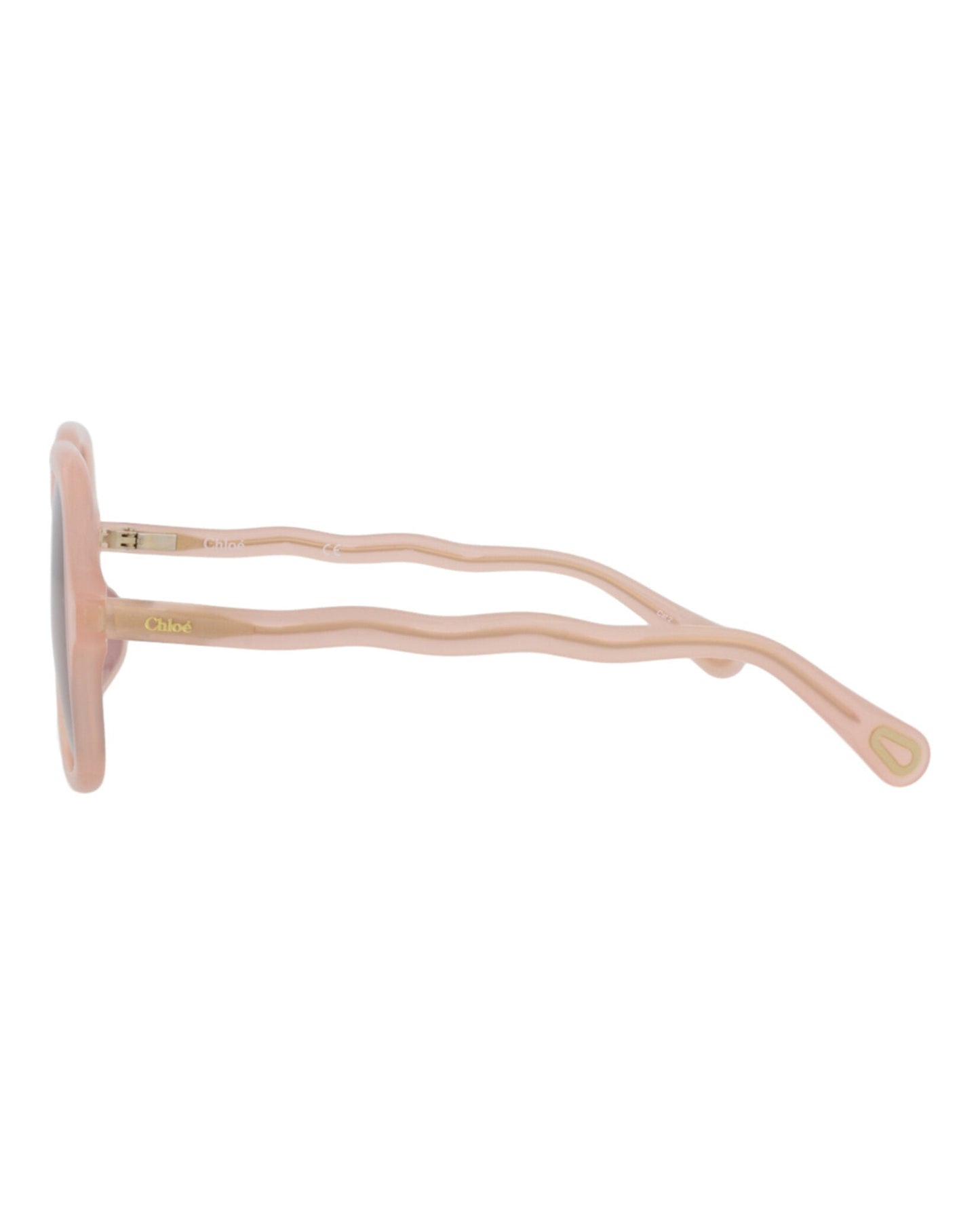 Chloé Kids Unisex Square/Rectangle Pink Pink Brown Fashion Designer Eyewear