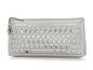 Chanel LE Silver Quilted Calfskin Keyboard Clutch
