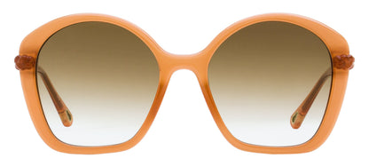 Chloe Geometric Braided Sunglasses CH0003S 002 Coral 55mm