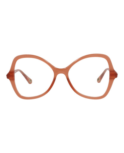 Chloé Womens Cat Eye Pink Pink Transparent Fashion Designer Eyewear Pink Pink Transparent