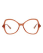 Chloé Womens Cat Eye Pink Pink Transparent Fashion Designer Eyewear Pink Pink Transparent