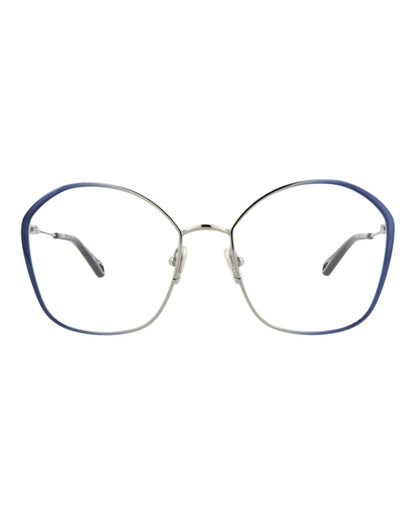 Chloé Womens Round/Oval Blue Blue Transparent Fashion Designer Eyewear Blue Blue Transparent