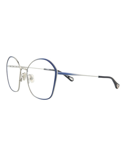 Chloé Womens Round/Oval Blue Blue Transparent Fashion Designer Eyewear