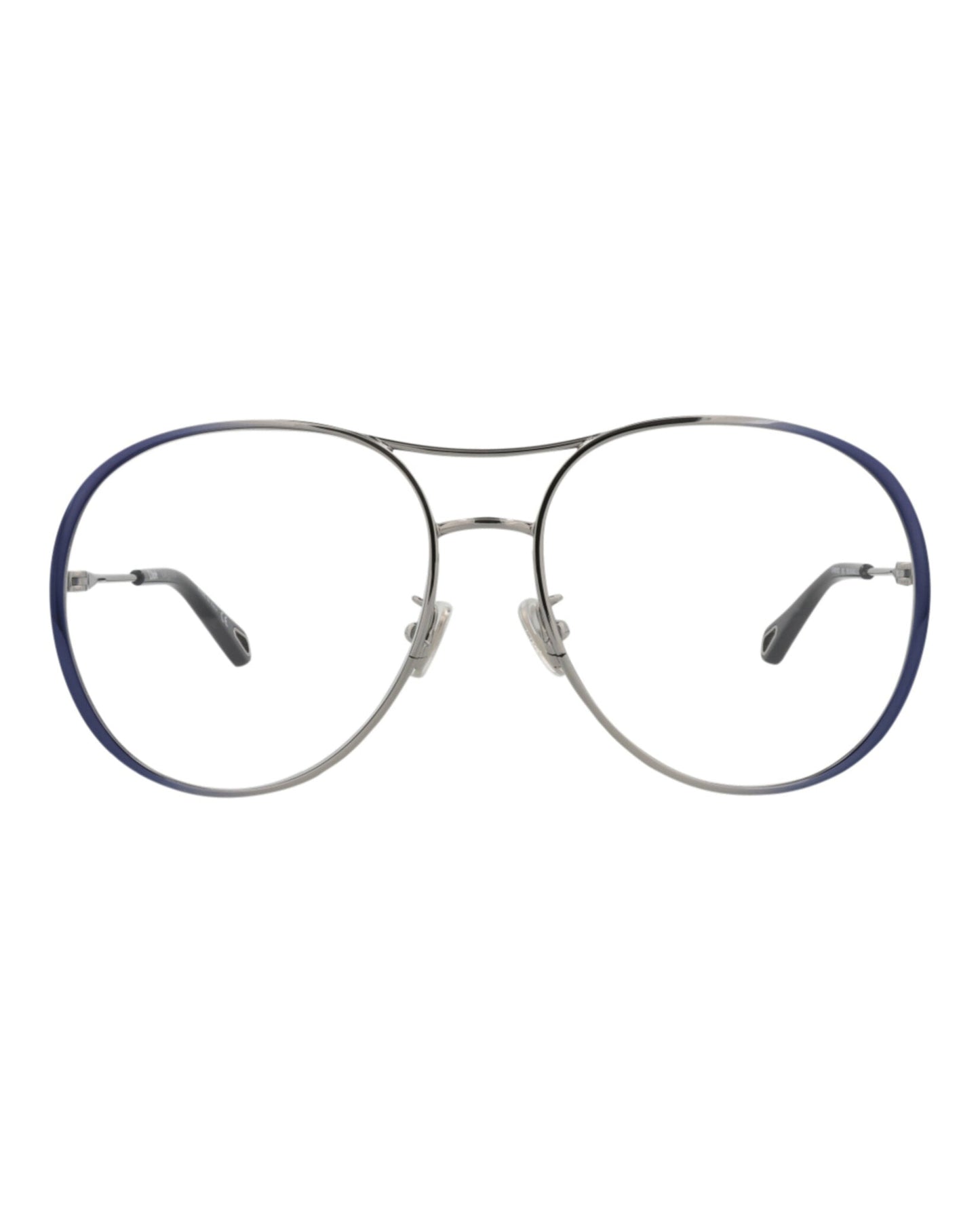 Chloé Womens Aviator Blue Blue Transparent Fashion Designer Eyewear Blue Blue Transparent