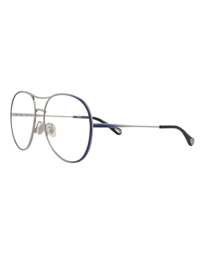 Chloé Womens Aviator Blue Blue Transparent Fashion Designer Eyewear