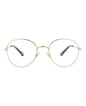 Chloé Womens Round/Oval Gold Gold Transparent Fashion Designer Eyewear