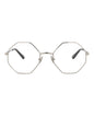 Chloé Womens Square/Rectangle Silver Silver Transparent Fashion Designer Eyewear Silver Silver Transparent
