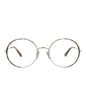 Chloé Womens Round/Oval Silver Silver Transparent Fashion Designer Eyewear