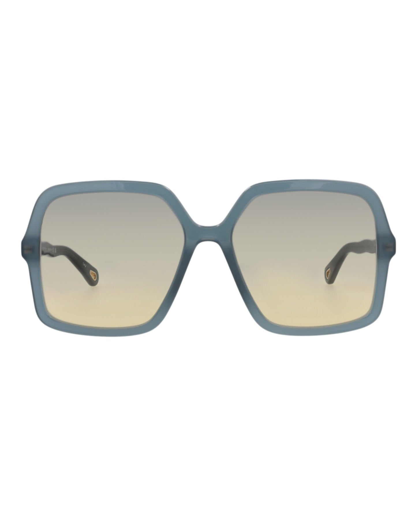 Chloé Womens Square/Rectangle Blue Blue Blue Fashion Designer Eyewear