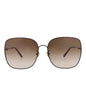 Chloé Womens Square/Rectangle Burgundy Burgundy Brown Fashion Designer Eyewear