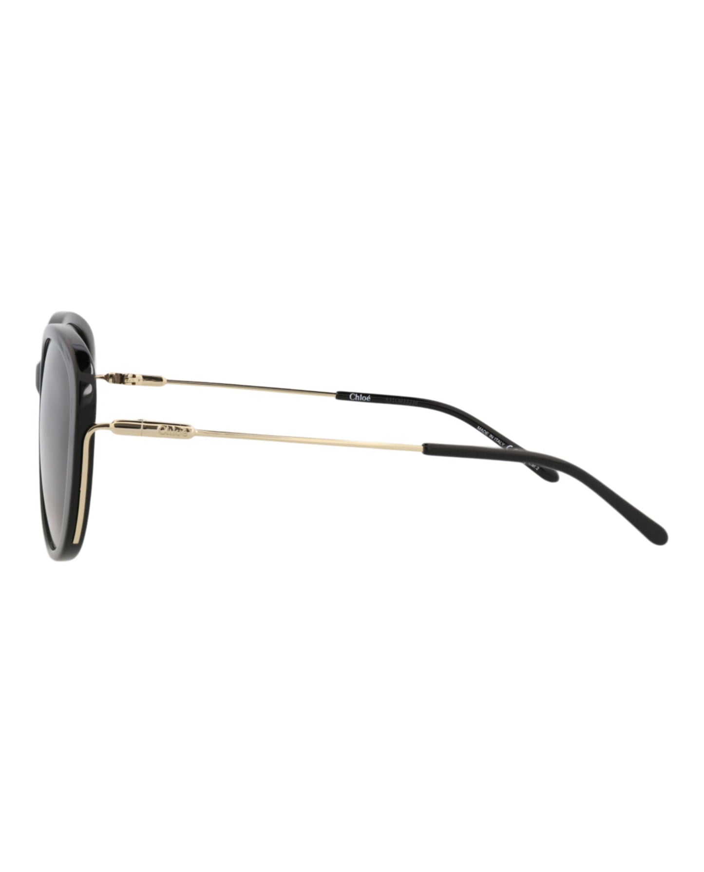 Chloé Womens Round/Oval Black Gold Grey Fashion Designer Eyewear