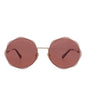Chloé Womens Round/Oval Gold Gold Red Fashion Designer Eyewear