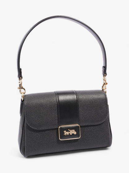 Coach Grace Shoulder Bag Black Grained Leather