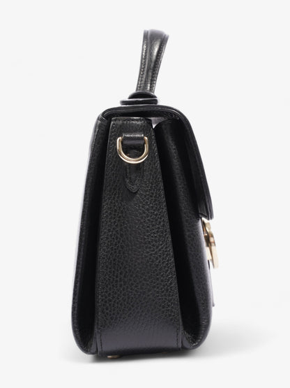 Gucci Interlocking G Shoulder Black Leather