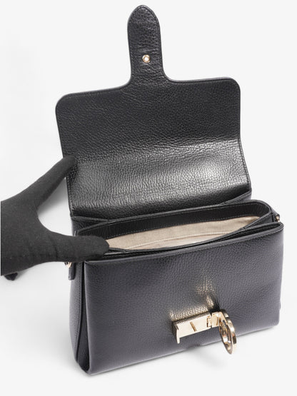 Gucci Interlocking G Shoulder Black Leather