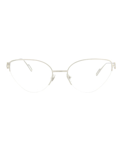 Cartier Womens Cat Eye Silver Silver Transparent Fashion Designer Eyewear