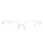 Cartier Womens Cat Eye Silver Silver Transparent Fashion Designer Eyewear