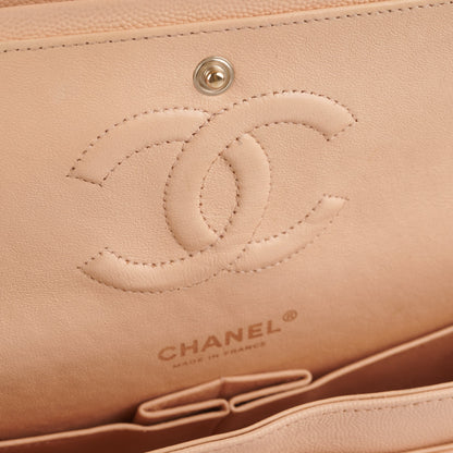 Chanel Classic Flap Medium Beige Clair Caviar Shoulder Bag