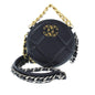 Chanel 19 Round Lambskin Clutch With Chain (SHG-6cbrO9)