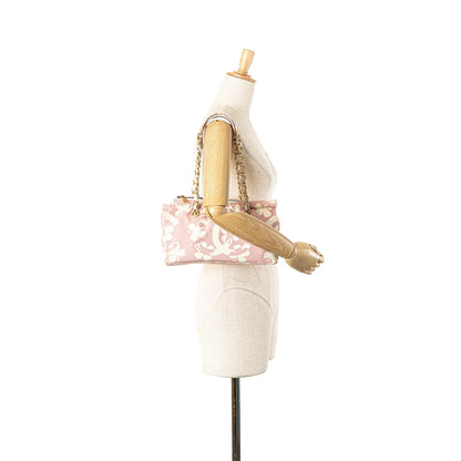 Chanel CC Printed Canvas Clover Shoulder Bag