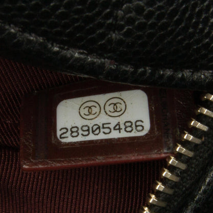 Chanel CC Quilted Caviar Round Clutch With Chain (SHG-Uqg8kK)