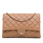 Chanel CC Quilted Lambskin Clutch With Chain (SHG-1pgPyi)