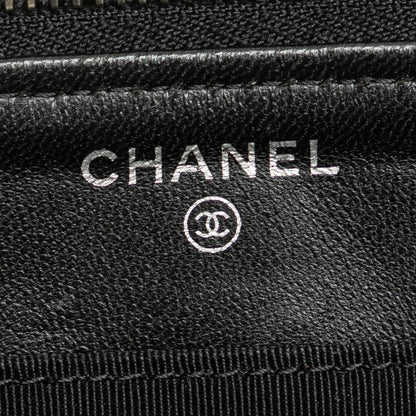 Chanel CC Quilted Lambskin Double Zip Clutch (SHG-9zutGz)