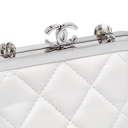 Chanel CC Quilted Lambskin Evening Clutch