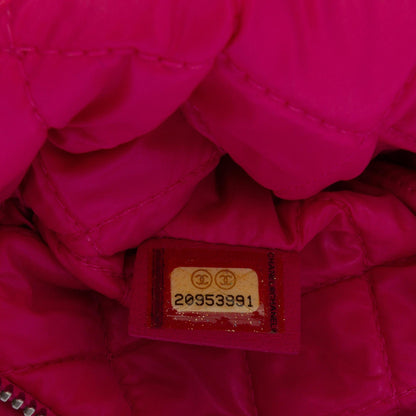 Chanel CC Quilted Lambskin Foldover Clutch