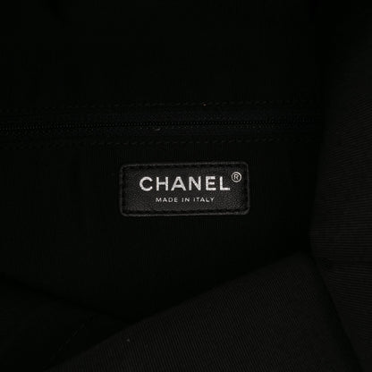 Chanel CC Quilted Lambskin Grip Clutch
