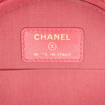 Chanel CC Quilted Lambskin Lucky Charms Round Clutch with Chain (SHG-Z9e0hS)