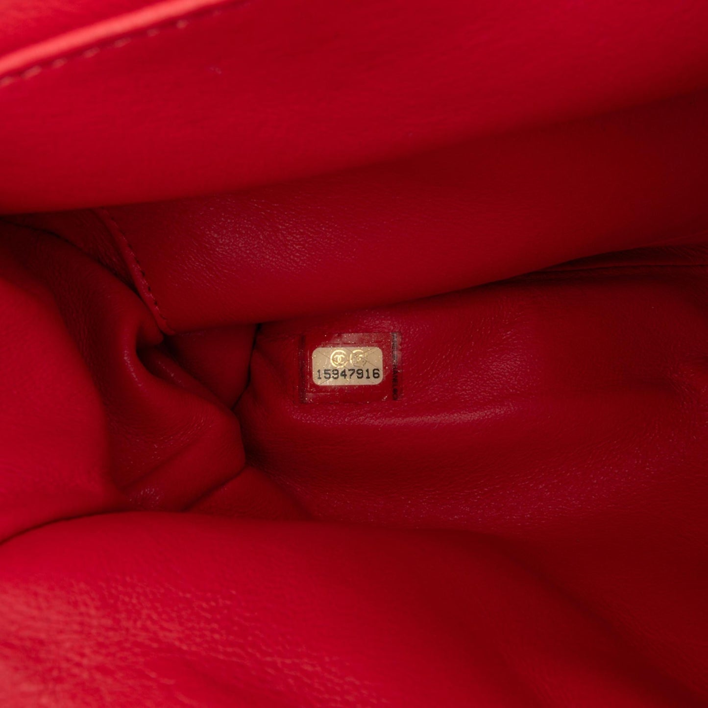 Chanel CC Quilted Patent Clutch with Chain