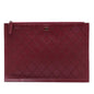 Chanel CC Stitched Lambskin Clutch