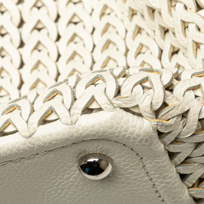Chanel CC Woven Caviar Shoulder Bag