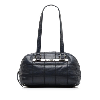 Chanel Caviar Choco Bar Shoulder Bag (SHG-UMhvEk)