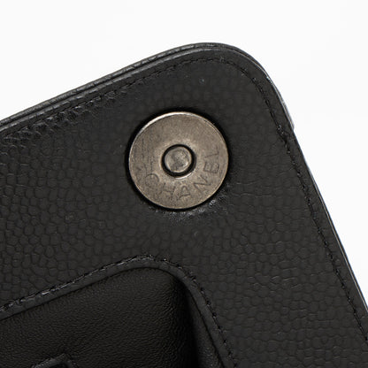 Chanel Caviar Leather CC Frame Clutch (SHF-sS7xNc)