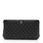 Chanel Caviar Leather CC Frame Clutch (SHF-sS7xNc)
