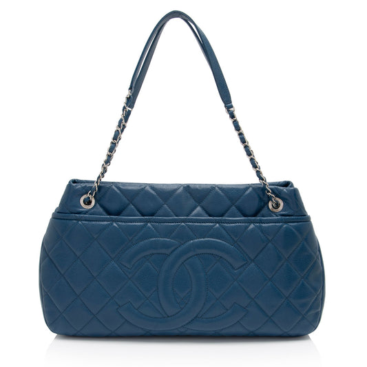 Chanel Caviar Leather CC Timeless Medium Shoulder Bag