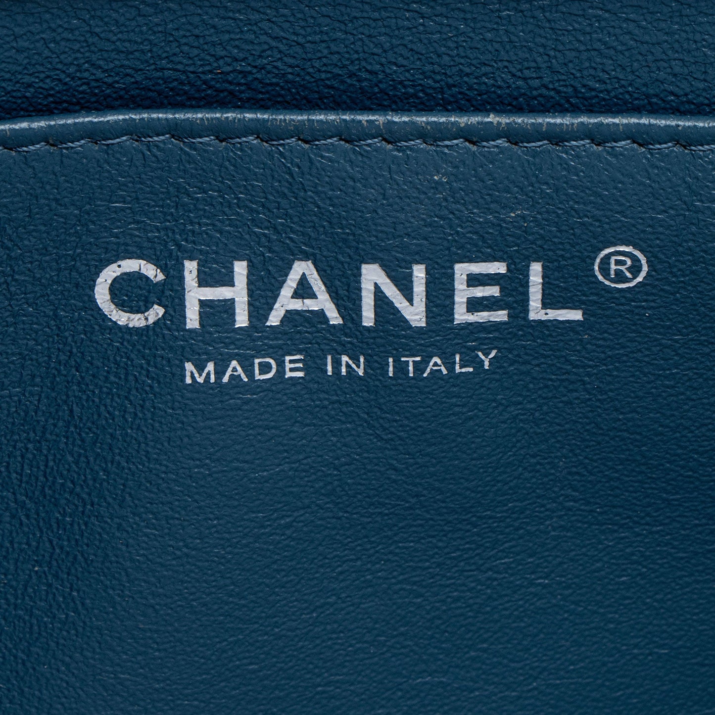 Chanel Caviar Leather Chain Flap Clutch