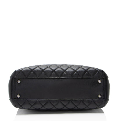 Chanel Caviar Leather City Small Shopping Tote