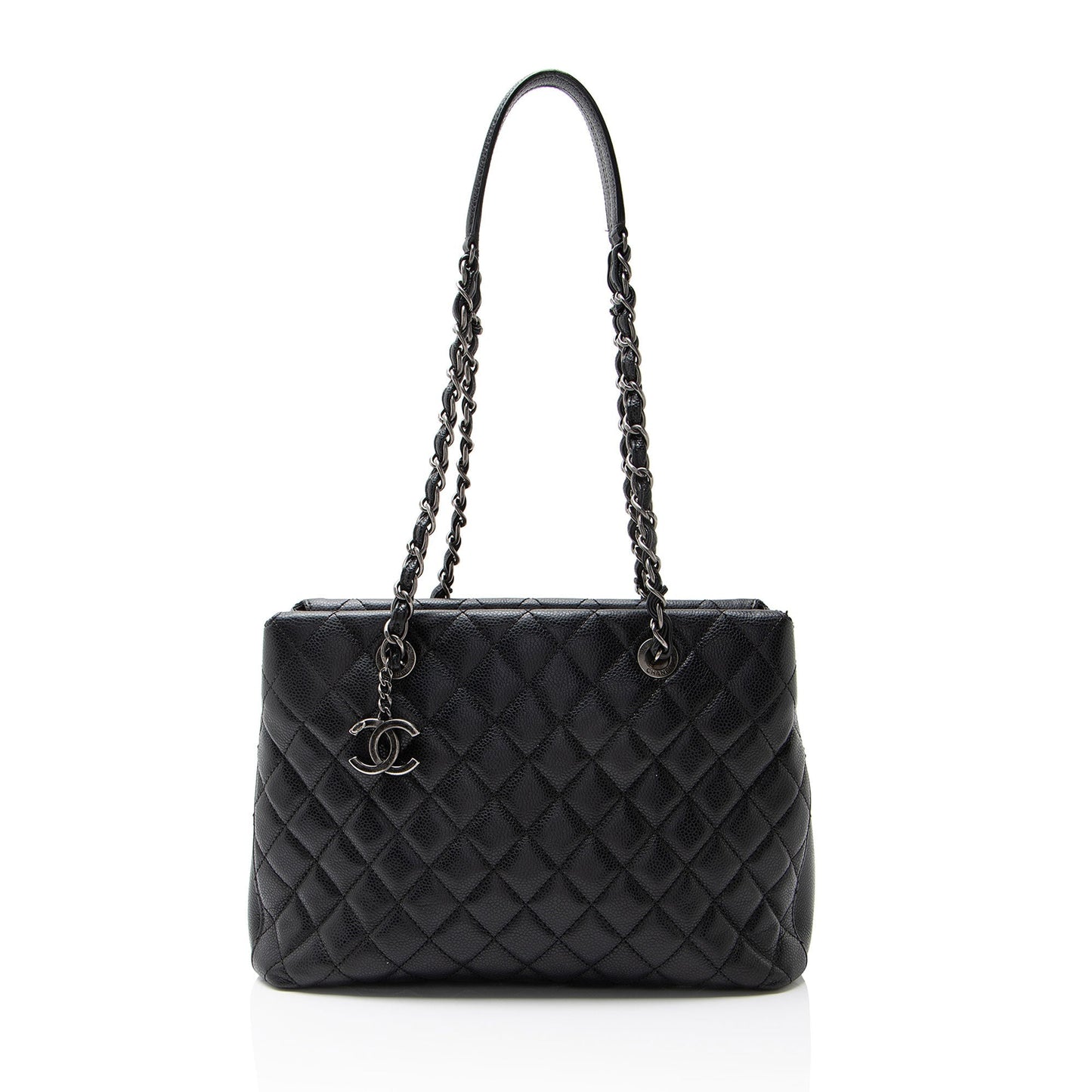 Chanel Caviar Leather City Small Shopping Tote