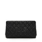 Chanel Caviar Leather Timeless CC Frame Clutch (SHF-22756)