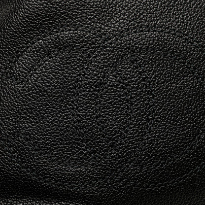 Chanel Caviar Tortoise Chain Fold Over Shoulder Bag