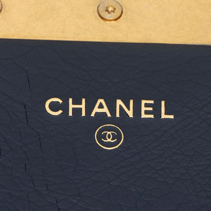 Chanel Glazed Calfskin Golden Class Turn Lock Clutch