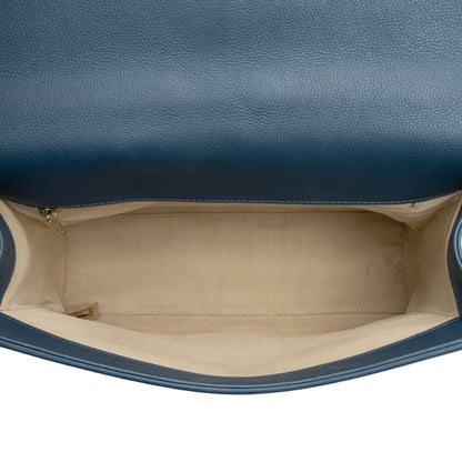 Chanel Grained Calfskin Label Click Large Shoulder Bag (SHF-vwMSPi)