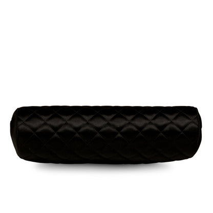 Chanel Timeless Satin Half Moon Clutch