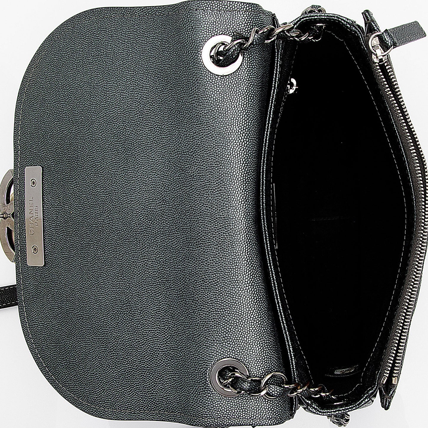 Chanel Iridescent Caviar Coco Curve Medium Shoulder Bag (SHF-jWQh7j)