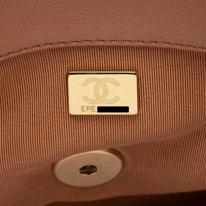 Chanel Lambskin 19 Large Flap Shoulder Bag (SHF-4BZeZZ)