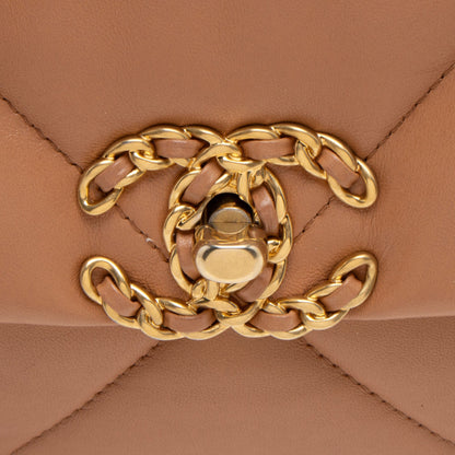 Chanel Lambskin 19 Large Flap Shoulder Bag (SHF-fY8hAg)