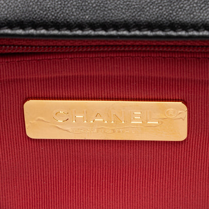 Chanel Lambskin 19 Medium Flap Shoulder Bag (SHF-boGp4i)